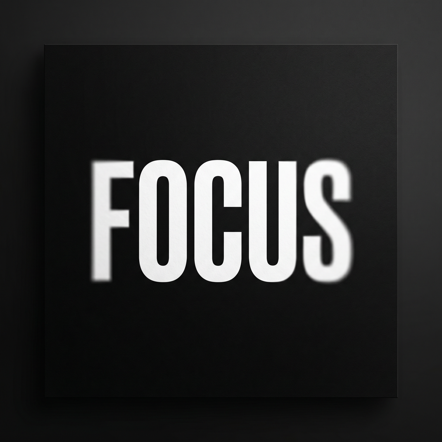 FOCUS – Minimalist Motivational Canvas