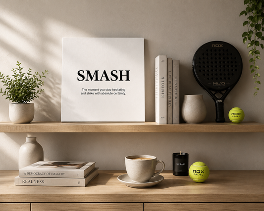 SMASH – Minimalist Padel Quote Canvas