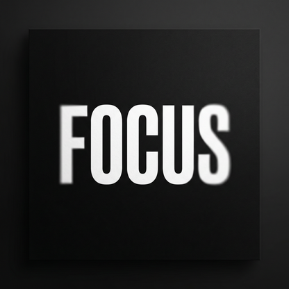 FOCUS – Minimalist Motivational Canvas