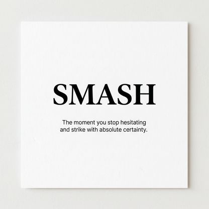 SMASH – Minimalist Padel Quote Canvas