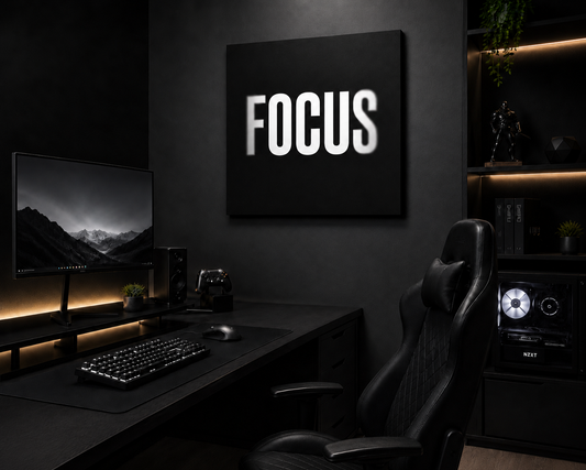 FOCUS – Minimalist Motivational Canvas