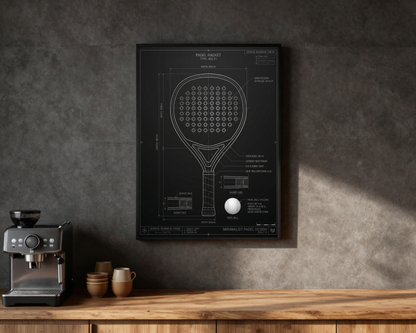 Padel Racket Blueprint